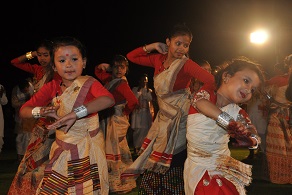 Presenting cultural programme during Kristi Kendra Bihu at Naharlagun on 1st May2017.